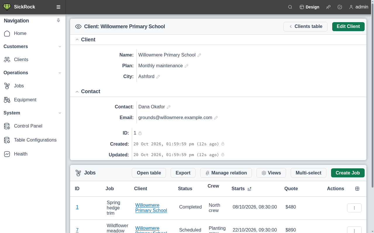 Records with related rows